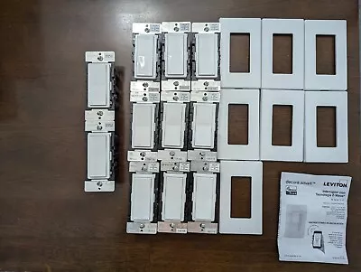 $175 • Buy Lot Of 9 Leviton DZ15S Z-Wave Plus On/Off Wall Switches And 2 DD0SR-10 Switches
