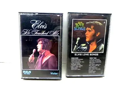 Elvis Presley He Touched Me & Love Songs LOT OF 2 Cassettes  VGC • $9.99