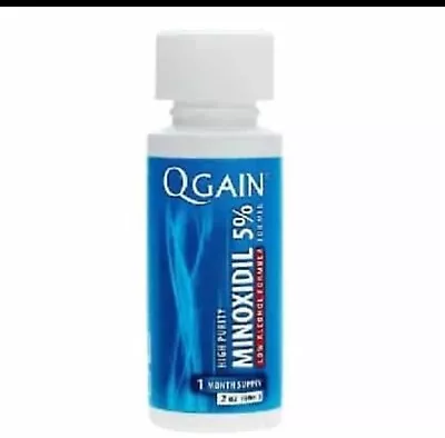 Qgain Minoxidil 5% For Men Low Alcohol Hair Growth Treatment  1 Month Supply • £16.99