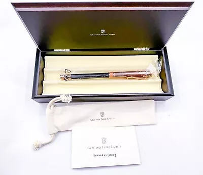 NOS Graf Von Faber-Castell Perfect Pencil Rose Gold Germany Wood Box • $300