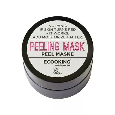 ECOOKING Peeling Face Mask 15ml With Alpha Hydroxy & Salicylic Acids Brand New • £11.99