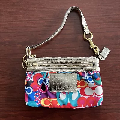 Coach Poppy Glam Graffiti Handbag — Multicolor/Gold • $30