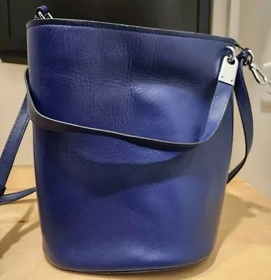 Marc By Marc Jacobs Ligero Bucket Convertible Crossbody Bag Mineral Blue Leather • $88.73