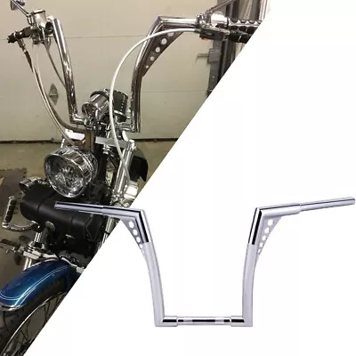 14  Rise Ape Hangers Handlebar For Harley Sportster XL 883 1200 FLST Motorcycle • $93.01