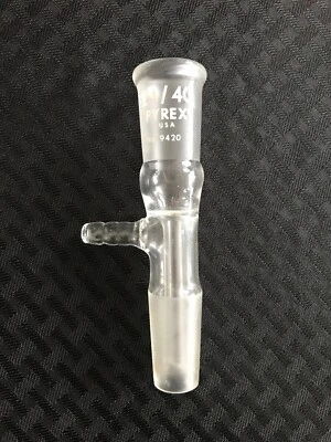 $43.99 • Buy PYREX Glass 24/40 Vertical Vacuum Take-Off Suction Tube Adapter 9420-24 B