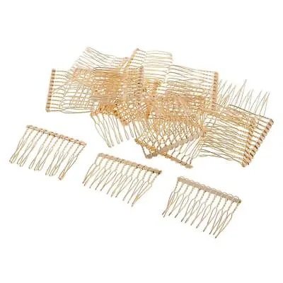 Set Of 20 Hair Comb Blank Hairpin Metal Hair Accessory • £8.72