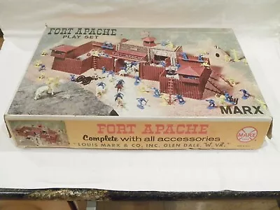 Vintage Marx Fort Apache Western Playset Set Number 3681 Nice Overall Condition • $115