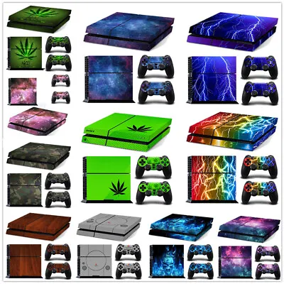 $9.20 • Buy Playstation 4 PS4 Console Skin Decal Sticker Cover +2 Controller Skin