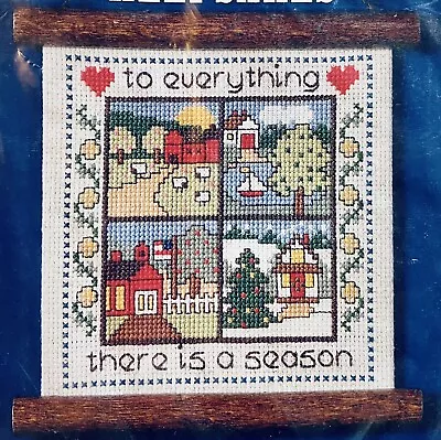 Vogart Seasons Counted Cross Stitch Keepsakes 208M Come With Wood To Display • $7.99