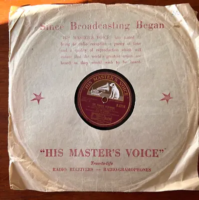 Vintage 78 RPM Gramophone Record Allan Jones  The Donkey Serenade  - HMV 1946 • $15