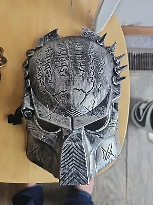 Predator Mask Halloween Cosplay Party Alien Iron Man Lone Wolf Silver Gold Mask • $9.75