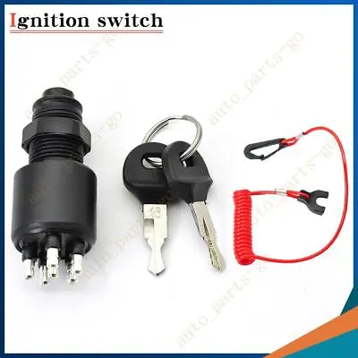 Ignition Switch Key W/ Lanyard For Johnson OMC BRP Evinrude 1996-Up Boat 5005801 • $22.69