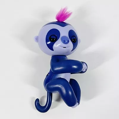 $27.50 • Buy Fingerlings Purple Baby Sloth MARGE WowWee Pink Hair Interactive Toy