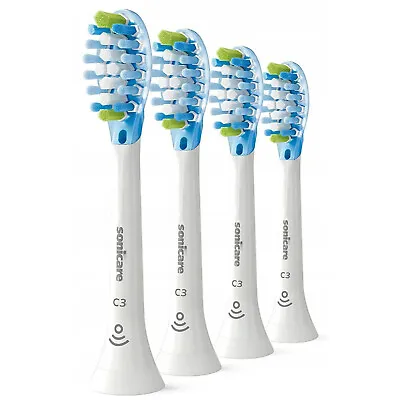 4 Handles C3 Sonicare Plaque Defence Toothbrush Replacement Heads Care HX9043/67 • $36.20