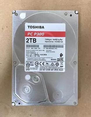 Toshiba P300 (7200 RPM 3.5 ) 2TB Internal Hard Drive - HDWD120 • £26.99