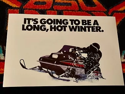 🏁 ‘79 YAMAHA SRX 440 Snowmobile Poster Vintage Sled ((LONGHOT WINTER.)) • $21.88