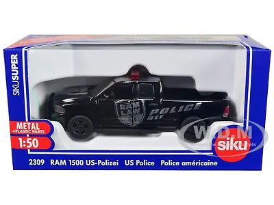 Ram 1500 Pickup Truck Polic Black  Raw Law  1/50 Diecast Model Car By Siku 2309 • $19.99