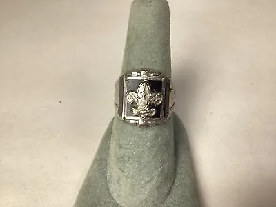 Vintage BOY SCOUT RING Sterling Silver Eagle Emblem • $24.95