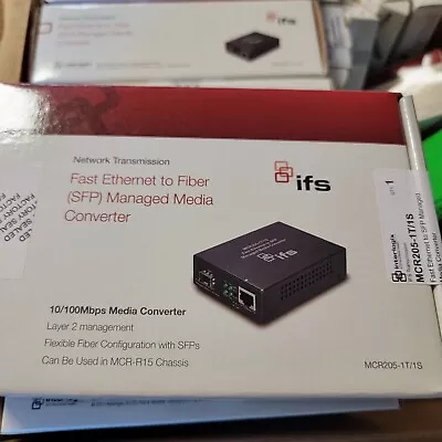 GE / IFS / Interlogix MCR205-1T/1S SFP Based Media Converter (Used) • $150