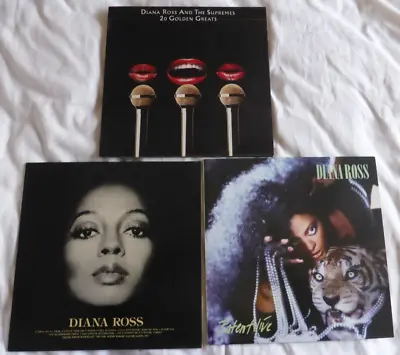 Lot: 3 X DIANA ROSS LPS - 20 GOLDEN GREATS / DIANA ROSS / EATEN ALIVE • £10.95