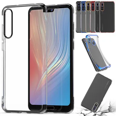 For Huawei P20 P20 Pro P20 Lite Shockproof Protective Clear Back CASE Cover • £1.95