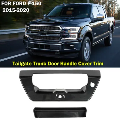 $21.49 • Buy Tailgate Door Handle Cover Trim Bezel For Ford F150 2015-2020 Black Accessories
