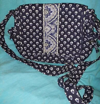 Vera Bradley Blue Crossbody Bag Purse Hipster Front Flap • $15