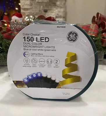 GE Color Choice 150 Ct 43.4-ft Multi-function Color Changing LED String Lights • $30.99