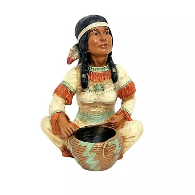 VTG Universal Statuary Native American Indian Woman W. Baby Papoose 11”x10x8” • £27.37