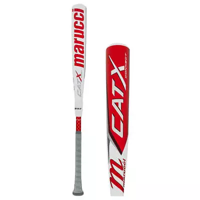 New Marucci CATX Connect Aluminum Red/White Baseball Bat 2 5/8  Barrel • $399.95