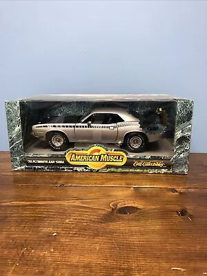 Ertl American Muscle 1:18 Scale 1970 Plymouth AAR 'Cuda In Gray/Black • $51.50