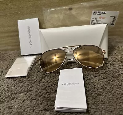 Michael Kors Hvar Sunglasses MK5007 Rose Gold/White -Rose Gradient W/ Case • $64.99