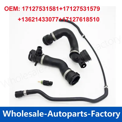 Up+Lower Radiator Hose+Vent Line Hose With Sensor For BMW 128i 328i Z4 E90 E92 • $44.15