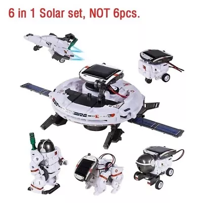 6 In 1 Solar Robot Kits Educational Toys Spaceship Robotics Scientific Toy • $22.99