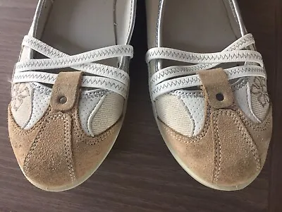 £10 • Buy Pretty Next Flat Neutral / Brown Sole Reviver Shoes Size 40 / 6.5