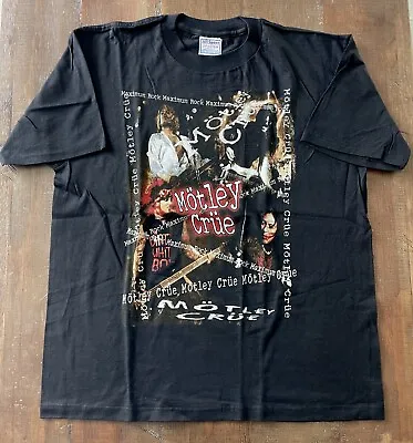 RARE Vintage BRAND NEW Authentic 1999 LG Motley Crue Maximum Rock Tour T-Shirt • $49.95