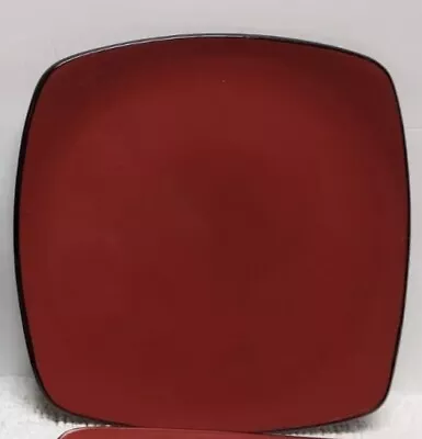 Corelle HEARTHSTONE CHILI RED 11.5  Square Replacement Dinner Plate • $14