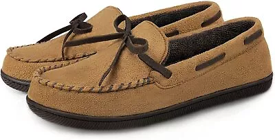 Women's Faux Suede Moccasin Memory Foam Slippers Closed Back Slip-on House Shoes • $9.99