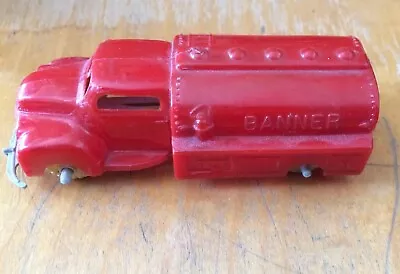 Vintage Chevy GMC Banner Hard Plastic Gasoline Delivery Truck • $10