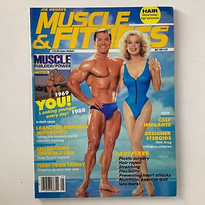 Joe Weider's Muscle & Fitness Magazine May 1988 Betty Weider & Larry Scott • $26.97