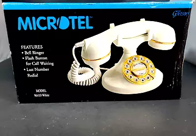 Vintage Microtel Phone Model 96410 Tone/Pulse White Desk Phone  Brand New  • $44.99