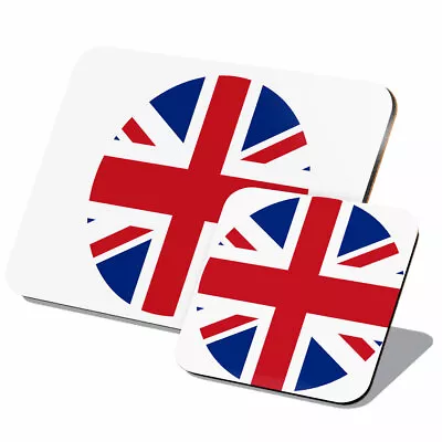 1x Cork Placemat & Coaster Set - Union Jack UK British Flag England #9067 • £14.99