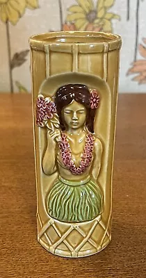 Orchids Of Hawaii Bikini Hula Girl Tiki Mug Flowers Japan Vintage • $14.95