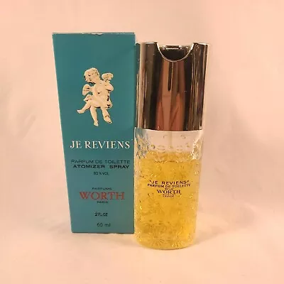 Vintage Je Reviens Parfume De Toilette WORTH Atomizer Spray 80% Vol 2 Fl Oz • $31