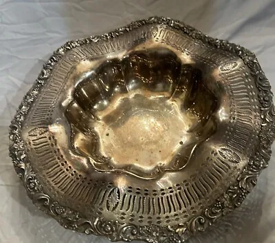 E. G. Webster Silver Plate Large Centerpiece Bowl International Silver Co • $100