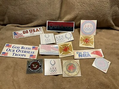 Sticker Lot USA OLYMPICS Authentic Vintage AAA Chicago Motor Club Sticker NRA • $14.99