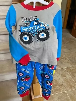 NWT Boys Infant Imagine Sleepwear 18M 2 Pc. Monster Truck Pajamas. Cotton. • $10.99