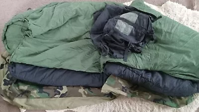 USGI Modular Sleep System Woodland MSS 4 Piece Military Sleep System ECW • $185