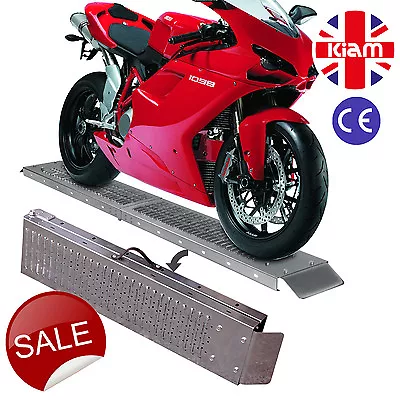 Ramp 1.8M Steel Folding Loading  Trailer Van Motorbike Quad Lawn Mower • £59.95