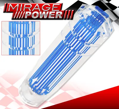For Chevy 6  8X1.25mm Clear 3D Style Long Extended Shift Knob Automatic A/T Blue • $20.99